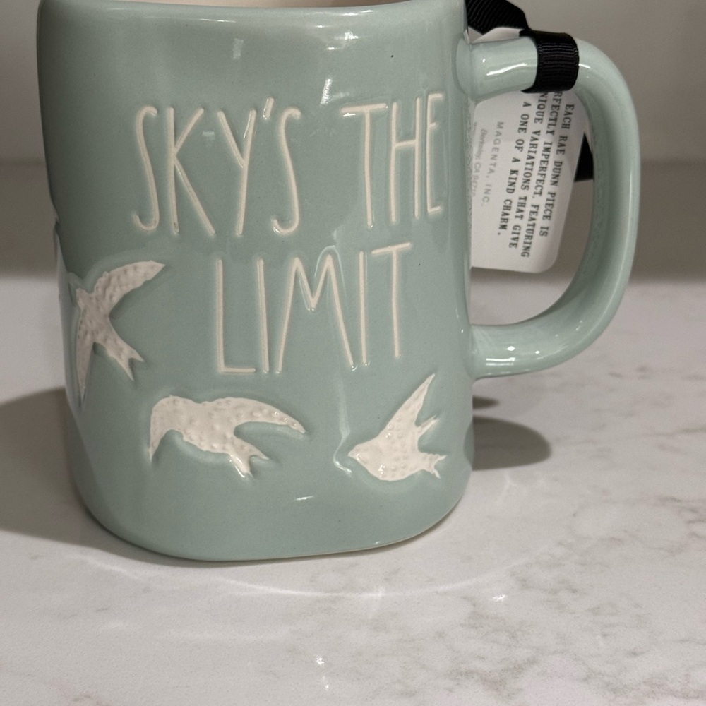 Rae Dunn Sky's the Limit Mug - Mint Green